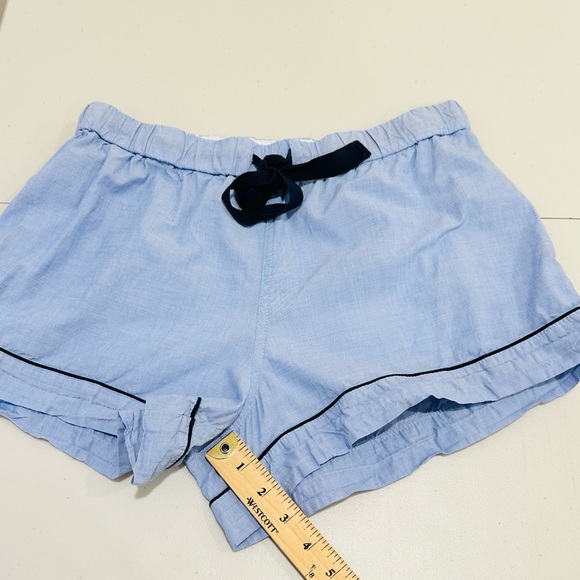 J.Crew End On End Women’s Cotton Blue  Short Sleeve Pajama Set Size S - Picture 10 of 13